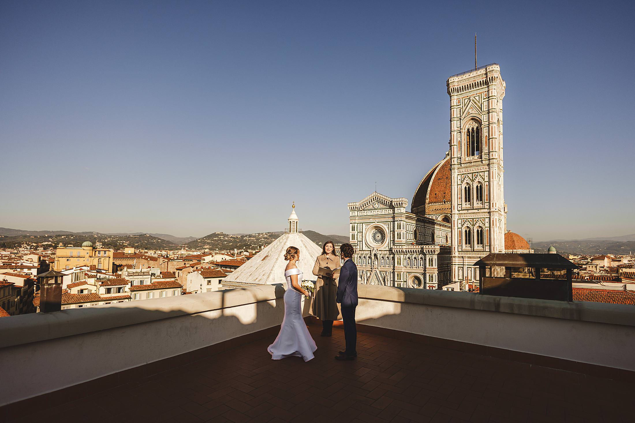 Dreaming of an intimate and unforgettable elopement wedding at most breathtaking views imaginable at La Terrazza sul Duomo